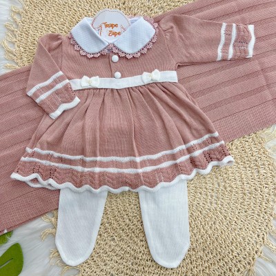 Saída de Maternidade Carla - Rose e Branco
